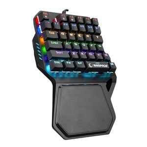 Rampage KB-R77 PALM USB Rainbow Backlight Blue Switch Mekanik 36 Tuşlu Mini Gaming Oy Klavyesi