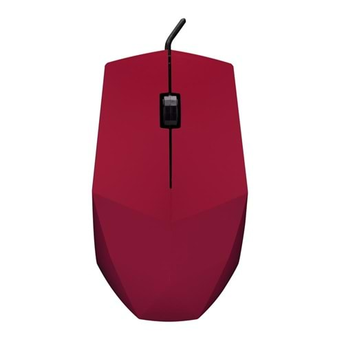 Everest SM-201 Usb Kırmızı 1200dpi Optik Kablolu Mouse