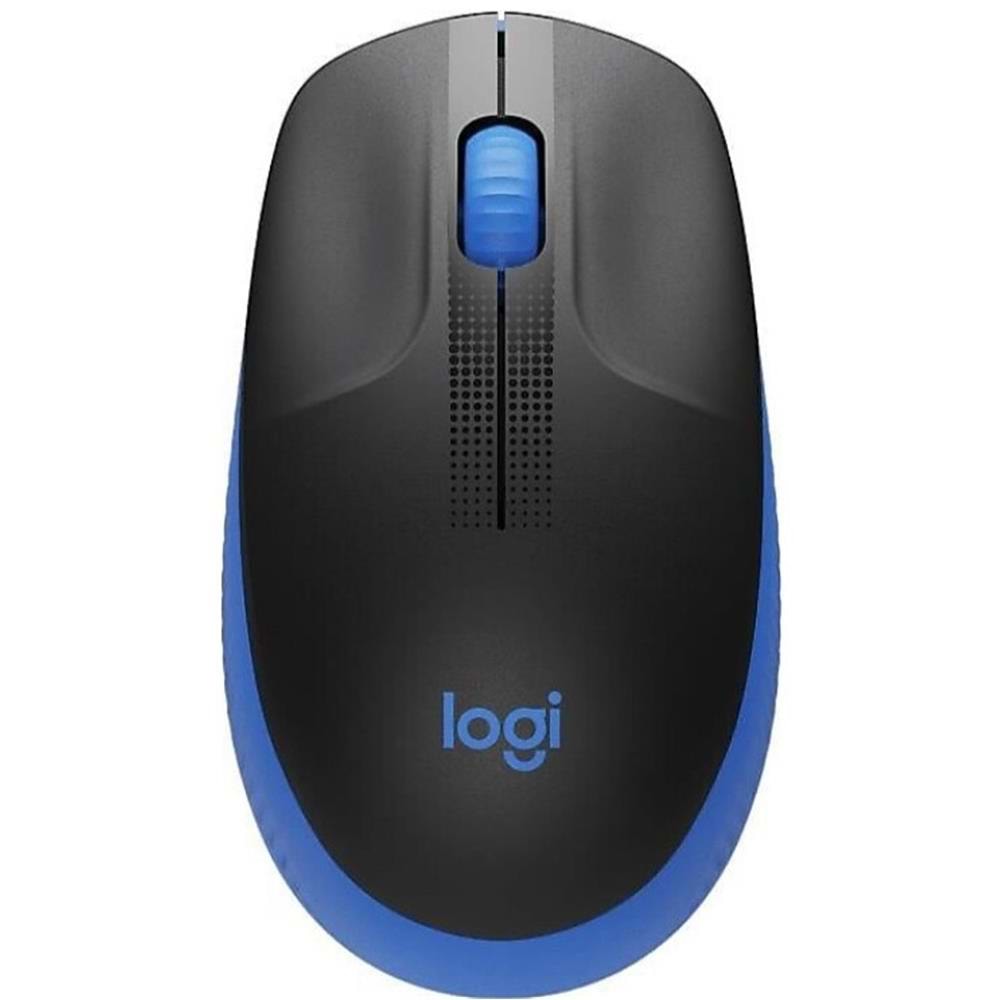 Logitech 910-005909 M191 Mavi Büyük Boy Kablosuz Mouse Optik 1000 Dpı Buton