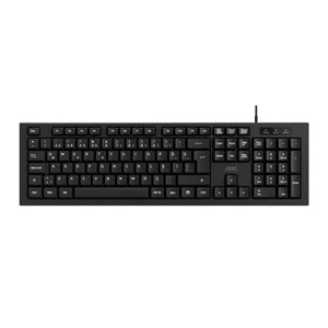 AOC KB130B-38 1,8mt Kablo Uzunluğu Usb Siyah Türkçe Kablolu Standart Klavye,Sessiz yazma