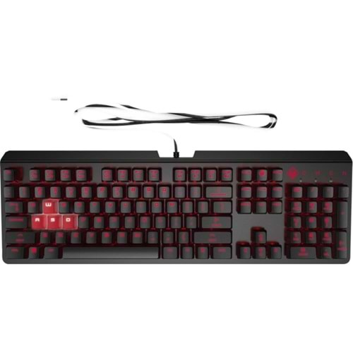 HP 6YW76AA Omen Encoder LED Kablolu Mekanik Oyuncu Klavyesi RGB (Cherry MX Red)