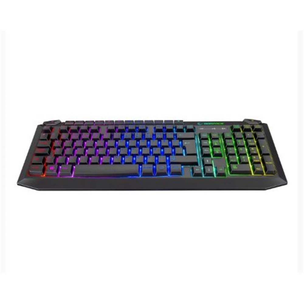 Rampage KB-R310 BROKER V2 Siyah Usb Gökkuşağı Zemin Aydınlatmalı 12800 DPI Oyuncu Klavye + Mouse Set
