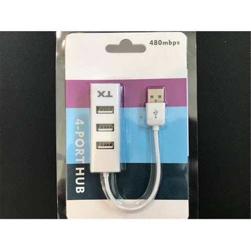 Tx ACUSB24W 4Port Usb Hub Beyaz 2.0 480Mbps (0,11cm Kablo Uzunluğu)