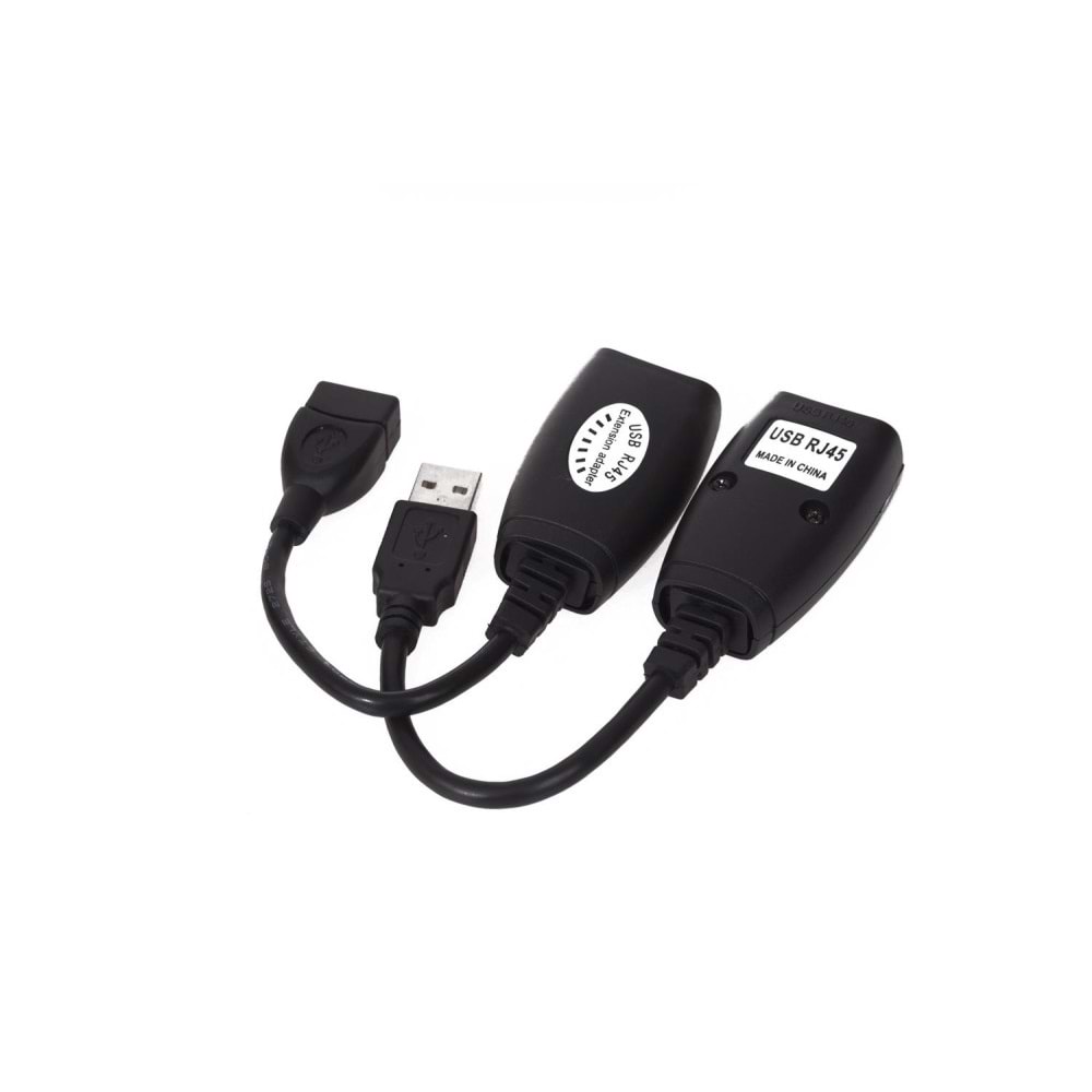 Vcom CU824 USB RJ45 Extender Plastik 45m Uzatıcı