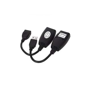 Vcom CU824 USB RJ45 Extender Plastik 45m Uzatıcı