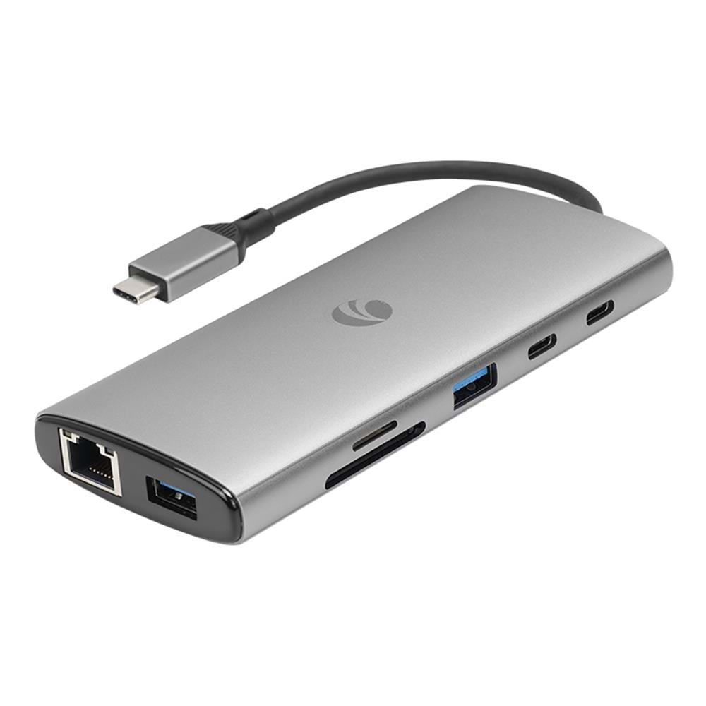 Vcom CUE68 Type-C To 2-HDMI(4K@60Hz)+G LAN+2-USB 3.0+2-Type-C(10Gb)+SD TF+PD3.0 100W Çoklayıcı