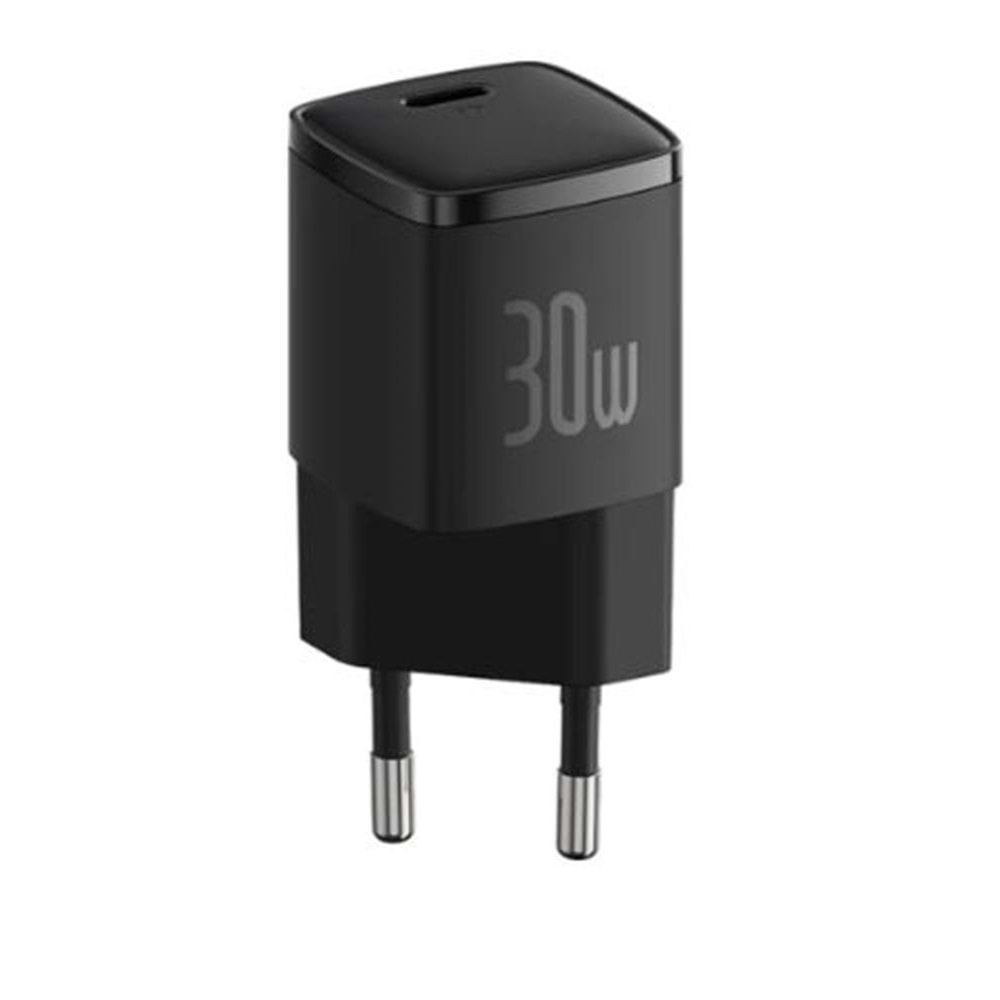 BASEUS CCXF000301 Cube Pro USB-C Hızlı Şarj Cihazı 30W Siyah