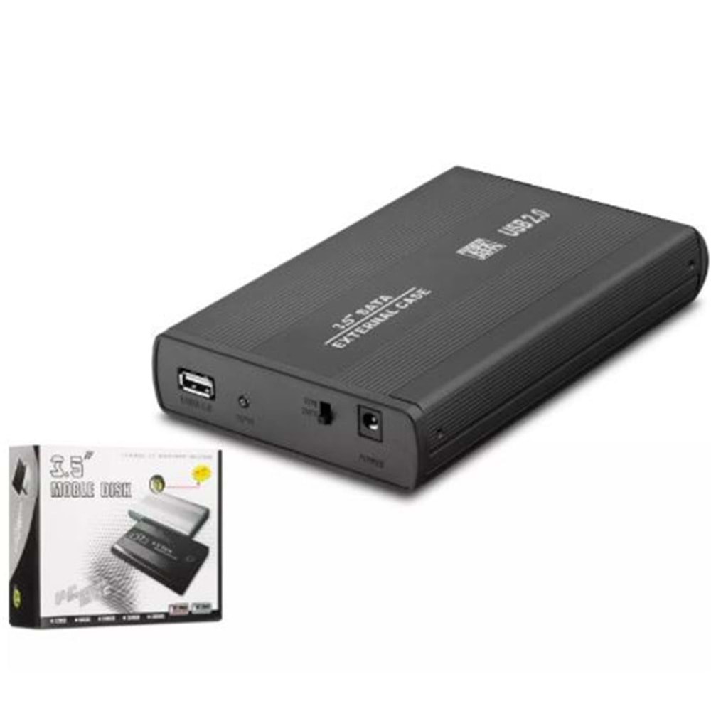 HADRON HDX1753 HDD KUTUSU USB2.0 METAL SATA 3.5