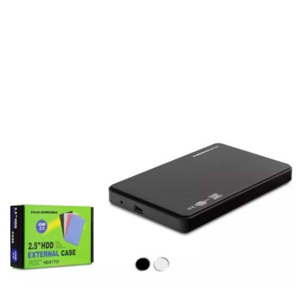 HADRON HDX1757 HDD KUTU USB2.0 PLASTİK SATA 2.5