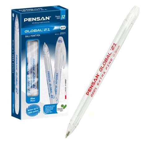 Pensan Tükenmez Kalem Global 0.5 mm Kırmızı 2221 (1 Adet)