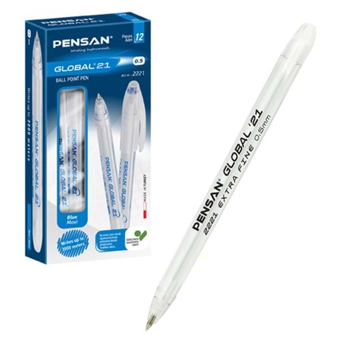 Pensan Tükenmez Kalem Global 0.5 mm Siyah 2221 (1 Adet)