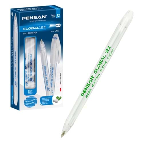 Pensan Tükenmez Kalem Global 0.5 mm Yeşil 2221 (1 Adet)