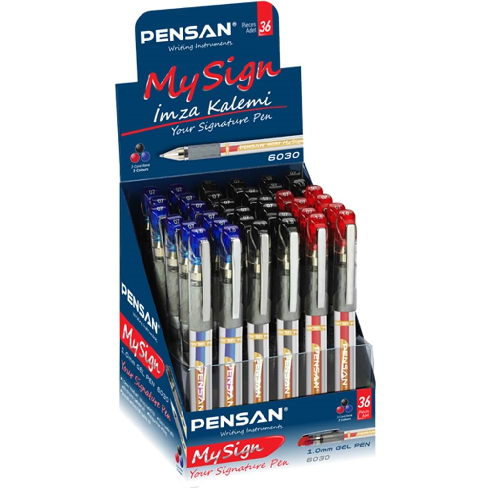Pensan Roller Kalem My-Sign Jell Bilye Uçlu İmza Kalemi 1.0 MM MSK 36 LI 6030