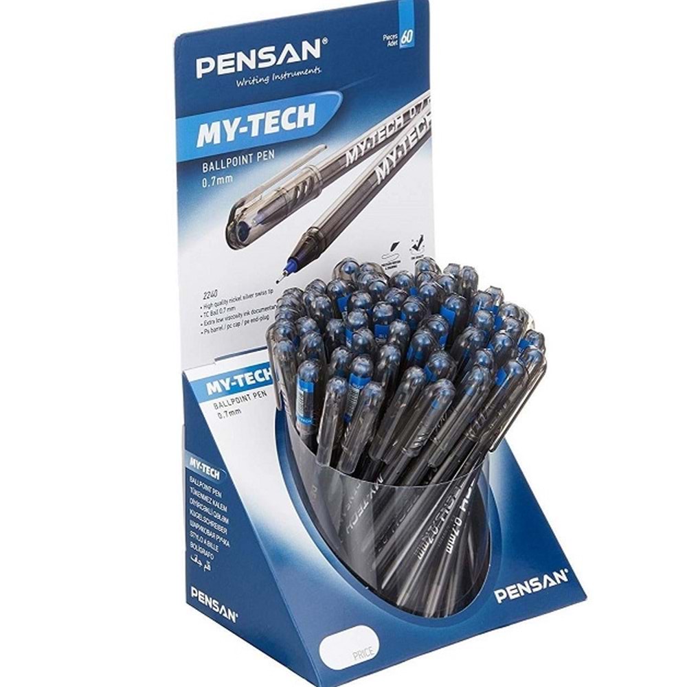 Pensan Tükenmez Kalem My-Tech 1.0 mm Mavi 2250 (1 Adet)