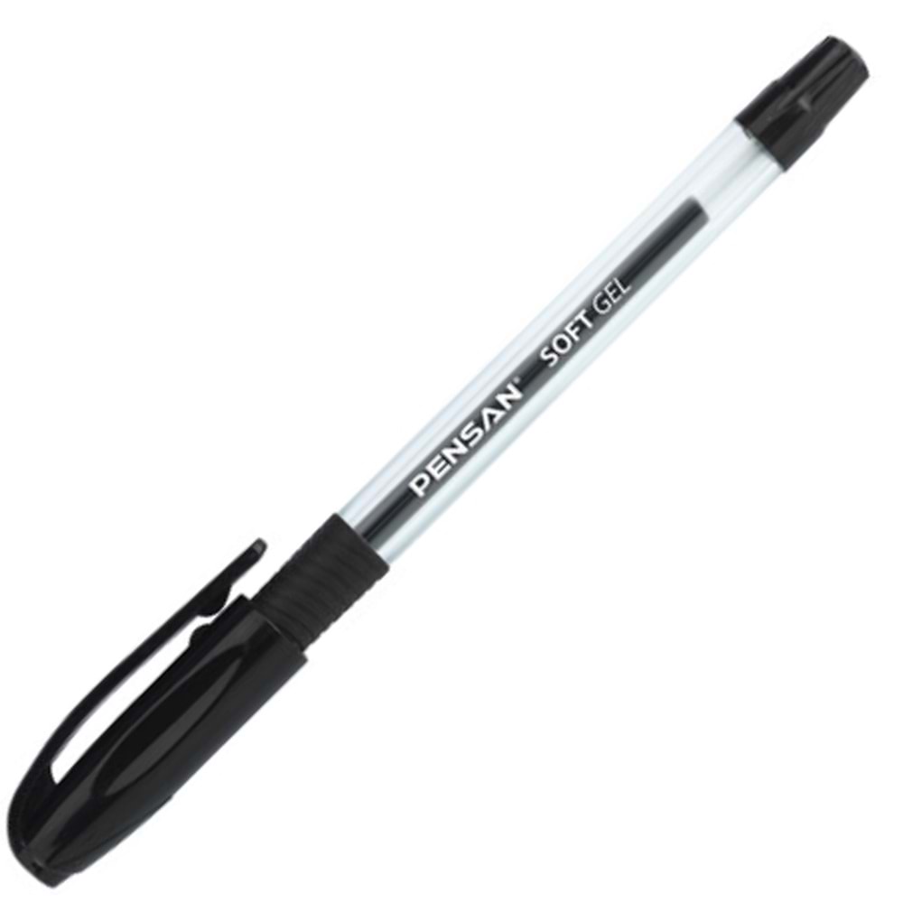 Pensan Tükenmez Kalem Soft Gel Siyah 0.7 MM (1 Adet)