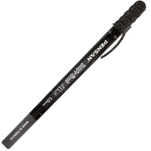 Pensan Jel Kalem Jely 1.0 MM Glıtter Simli Siyah 2800 (1 Adet)