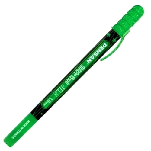 Pensan Jel Kalem Jely 1.0 MM Glıtter Simli Yeşil 2800 (1 Adet)