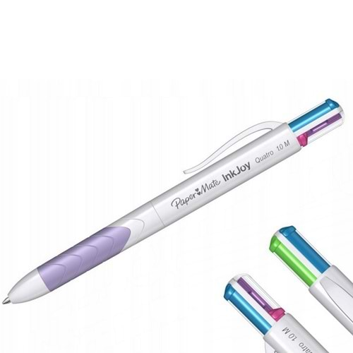 Paper Mate Tükenmez Kalem İnkjoy Quatro Canlı Renkler S0977270