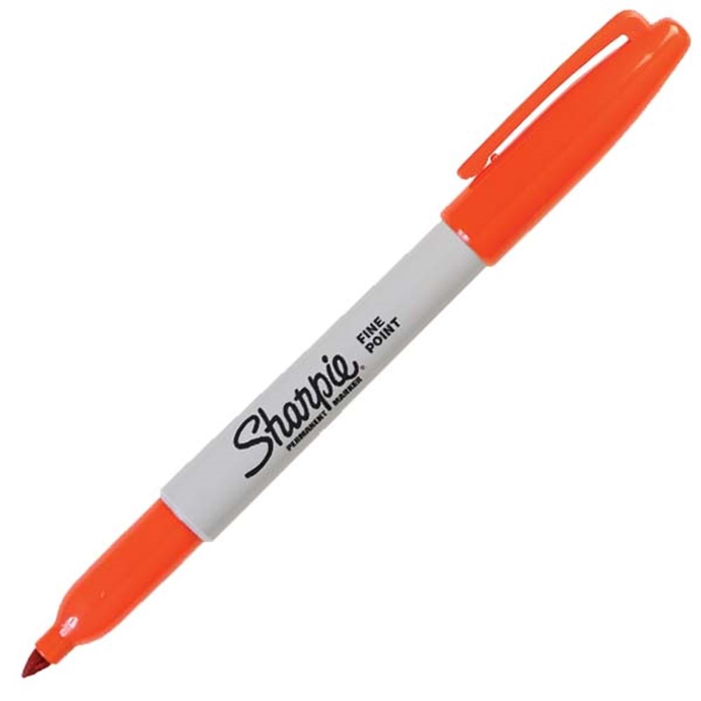 Sharpie Markör Permanent Fine Yuvarlak Uçlu Turuncu 1741397 (1 Adet)