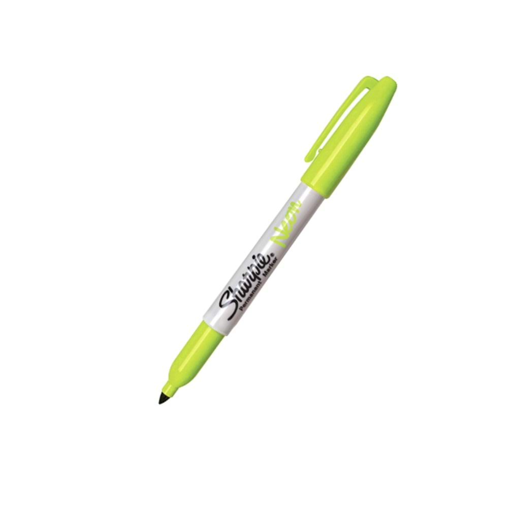 Sharpie Markör Permanent Neon Fosforlu Yeşil 1881134 (1 Adet)