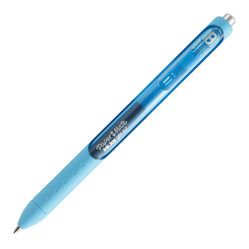 Paper Mate Jel Kalem inkjoy Gel Üstten Basmalı Açık Mavi (1 Adet)