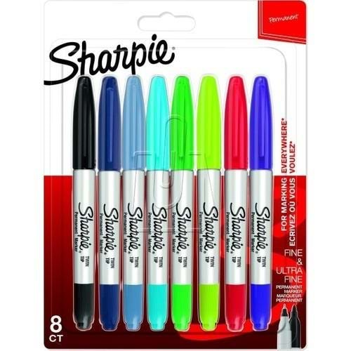 Sharpie Markör Permanent Twin Tip Karışık Renk 8 Li Blisterli