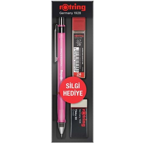 Rotring Okul Seti Visuclick Versatil + Min Silgi 0.7 MM Pembe RO-VK07-PEMBE