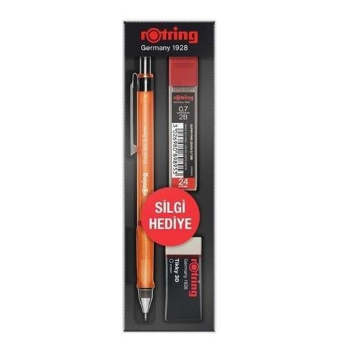 Rotring Okul Seti Visuclick Versatil + Min Silgi 0.7 MM Turuncu RO-VK07-TURUNCU