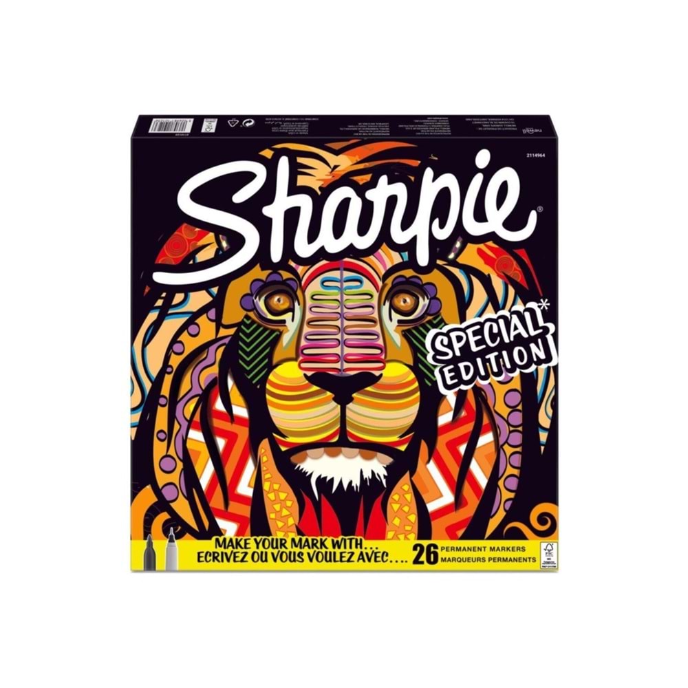 Sharpie Fine Permanent Markör 26 Lı Aslan 2110123