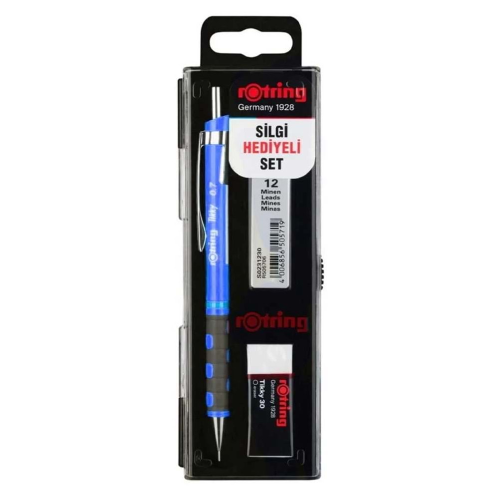 Rotring Okul Seti Tikky Rd 0.7+Min Silgi Hediyeli Menekşe Mavi