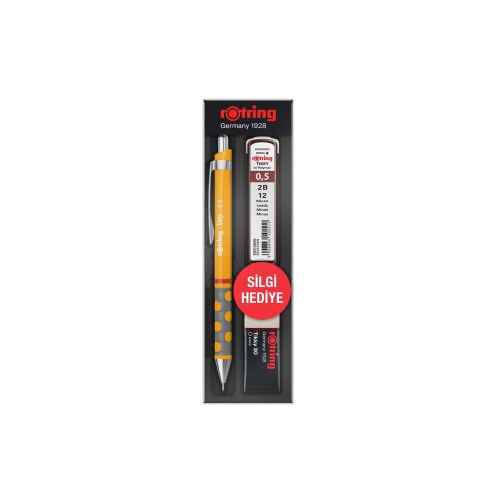 Rotring Okul Seti Tikky Rd 0.5+Min Silgi Hediyeli Mango Turuncu