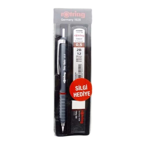 Rotring Okul Seti Tikky Retro 0.5+Min Silgi Hediyeli Gri