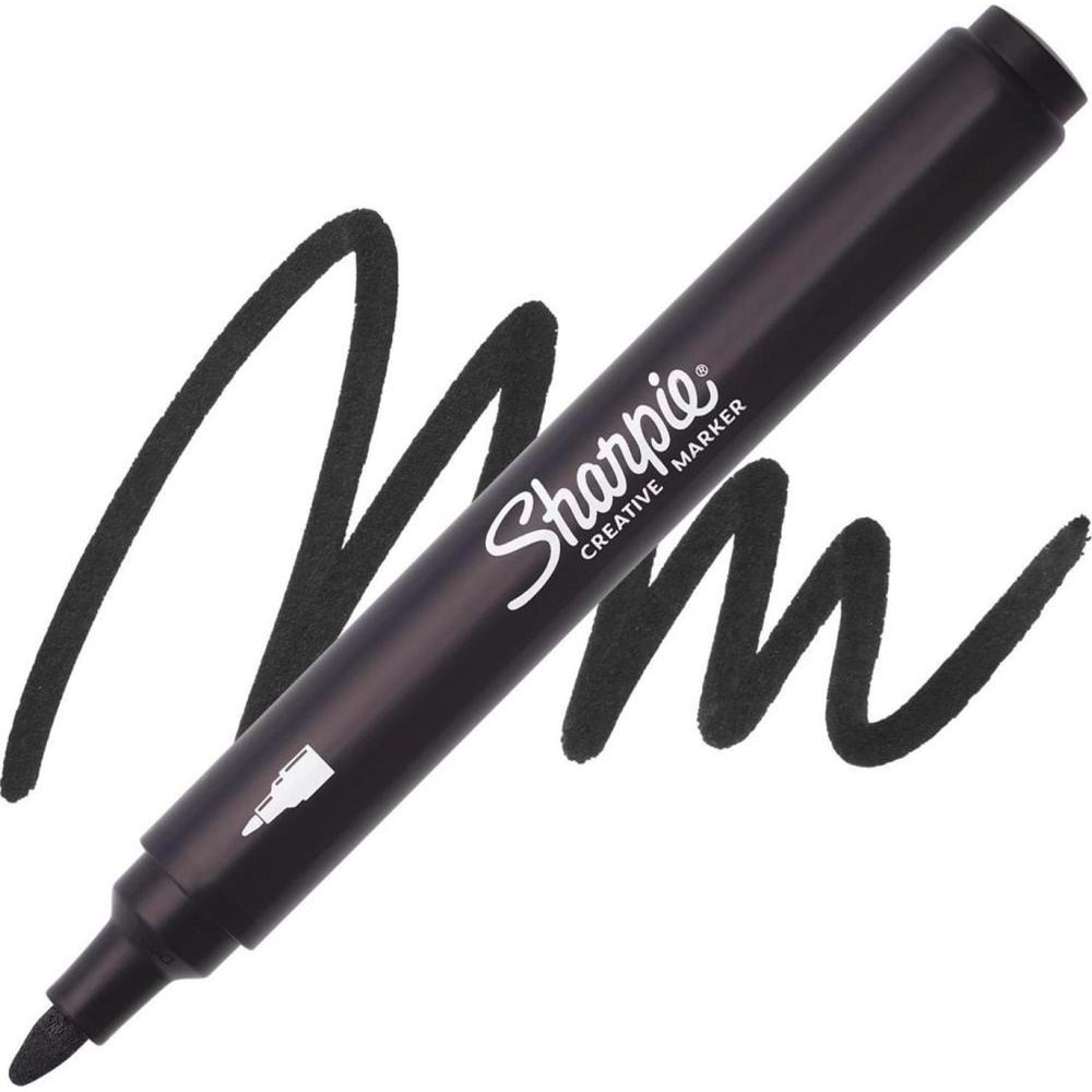 Sharpie Markör Akrilik Yuvarlak Uç Siyah Sh-2218123 (1 Adet)
