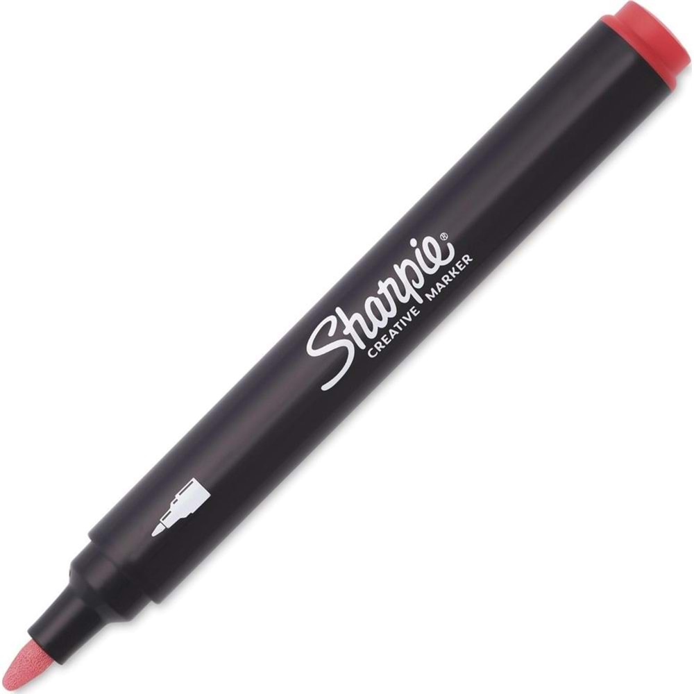Sharpie Markör Akrilik Yuvarlak Uç Kırmızı Sh-2218119 (1 Adet)