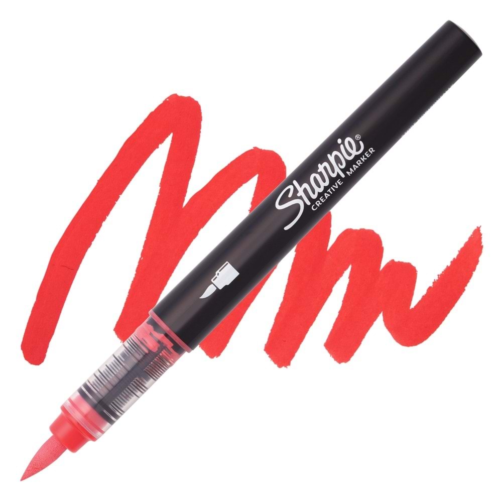 Sharpie Akrilik Markör Fırça Uç Kırmızı Sh-2218113