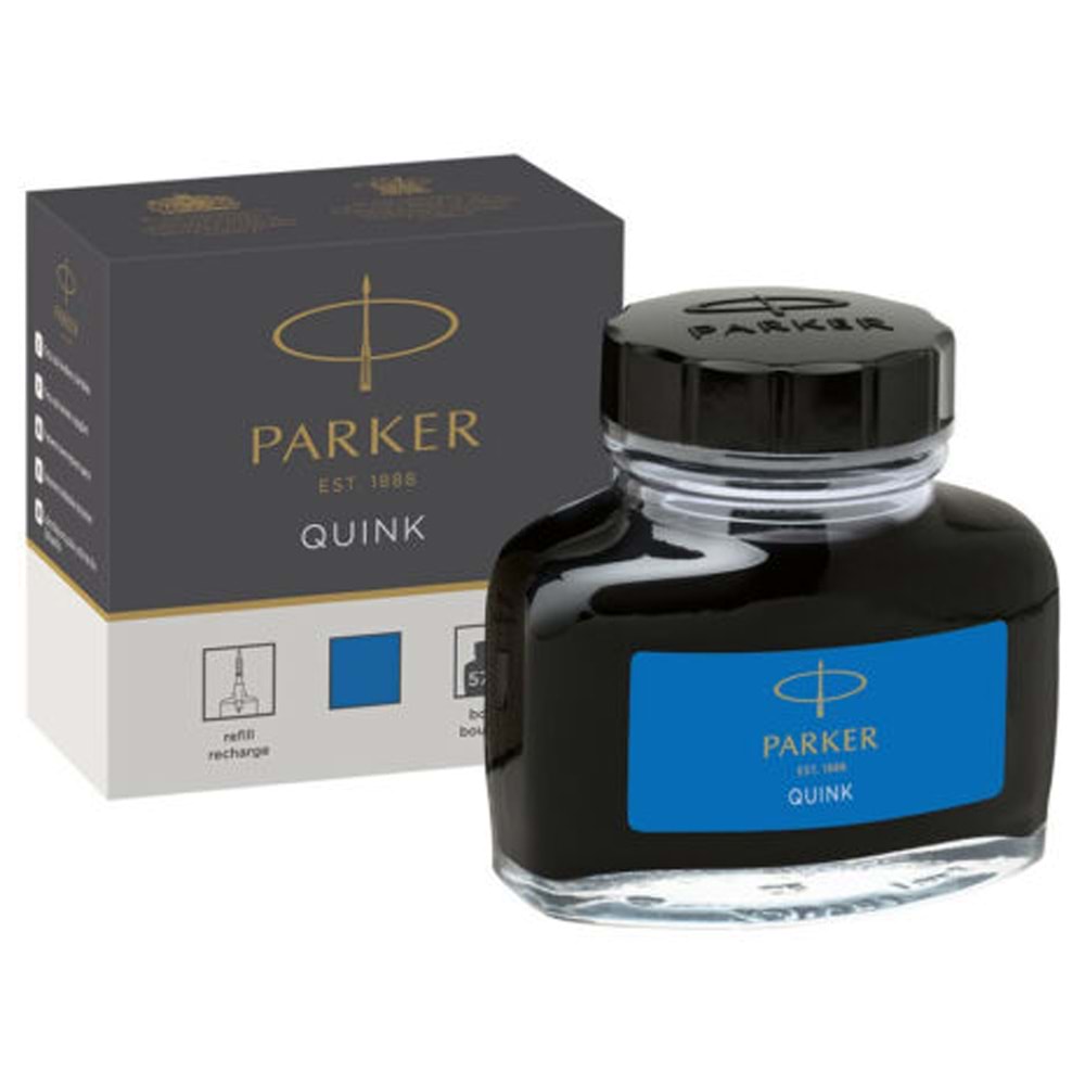 Parker Quink Şişe Mürekkep Yıkanabilir Mavi