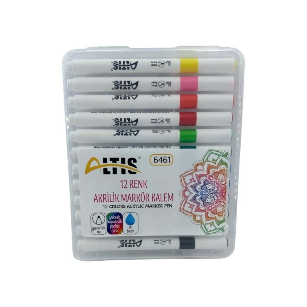 Altis Markör Akrilik Kalemi 12 Renk 6461