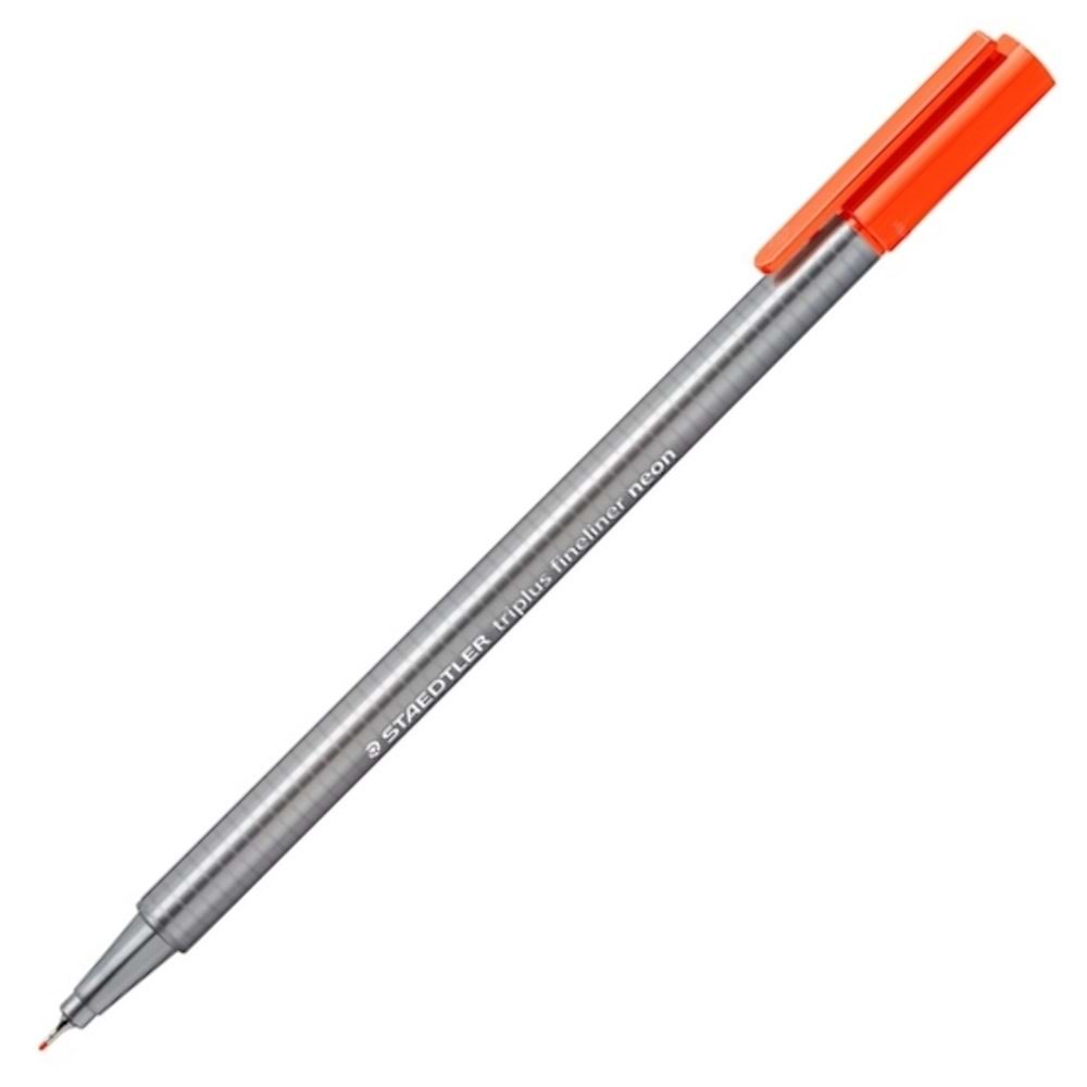 Staedtler Fineliner Triplus Üçgen 0.3 MM Neon Kırmızı 334-201 (1 Adet)