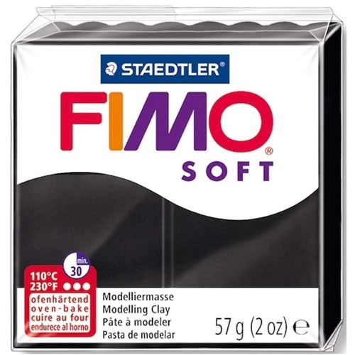 Staedtler Modelleme Kili Fımo Soft Siyah 8020-9 07 (1 Adet)