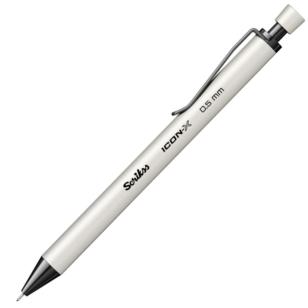 Scrikss Versatil Kalem Icon-x Metal 0.5 MM Beyaz 12 Li