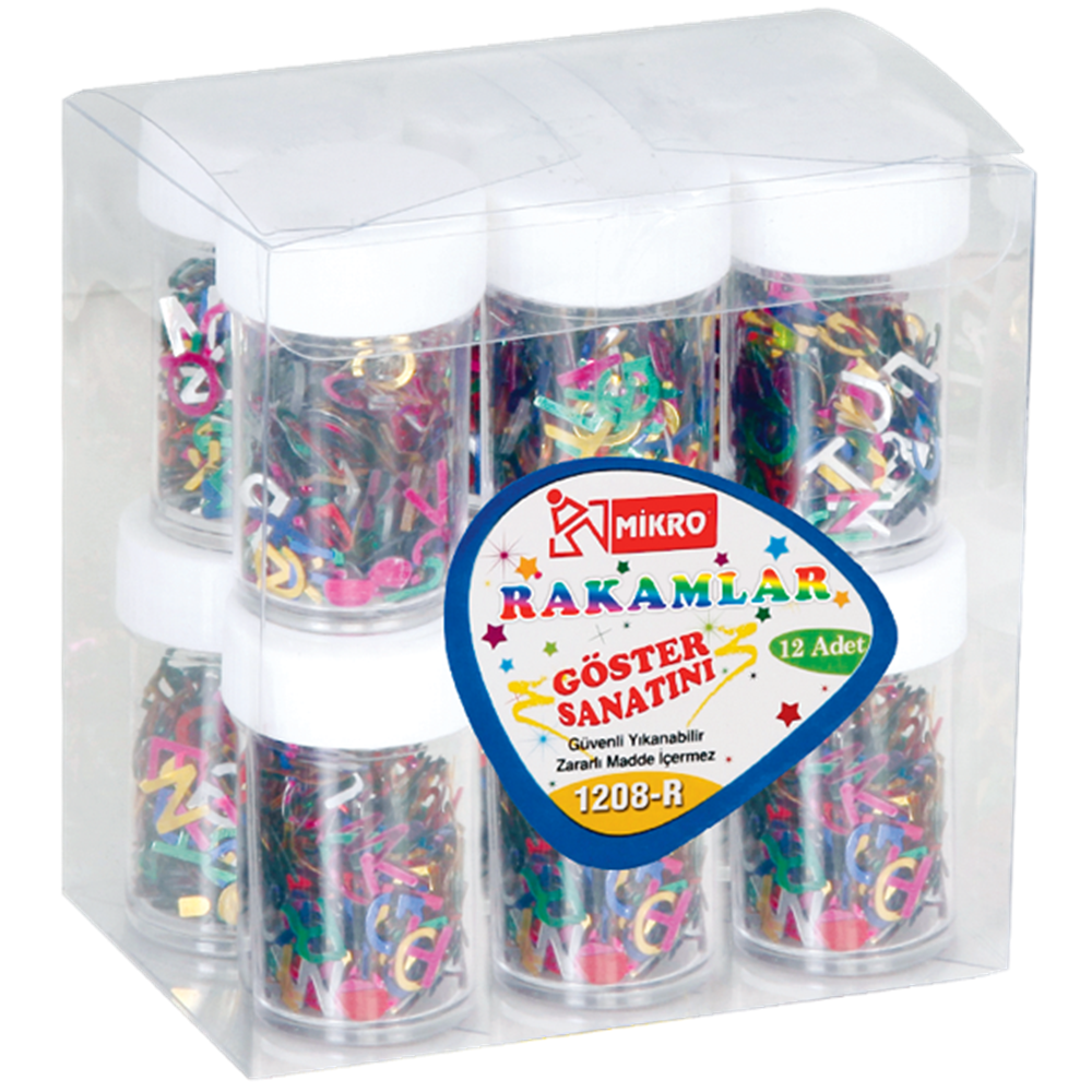 Mikro Elişi Pulu Boncuk Rakam GG1208-R (1 Adet)