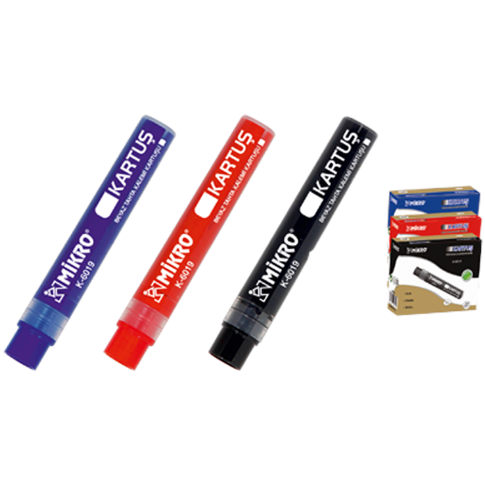 Mikro Tahta Kalemi Kartuşu Kırmızı K-6019 (1 Adet)