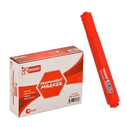 Mikro Permanent Marker Kırmızı MR-6008