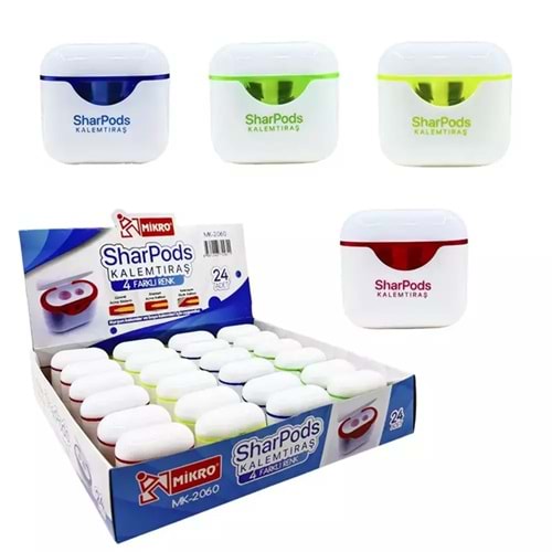 Mikro Kalemtraş Çift Bıçaklı Sharpods MK-2060-24 (1 Adet)