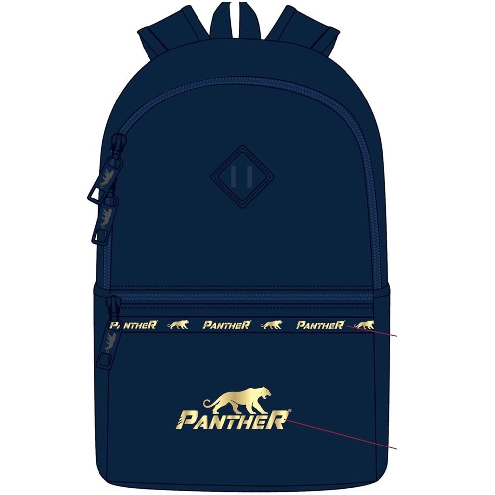 Panther Sırt Çantası Gold Mavi Pt-0761