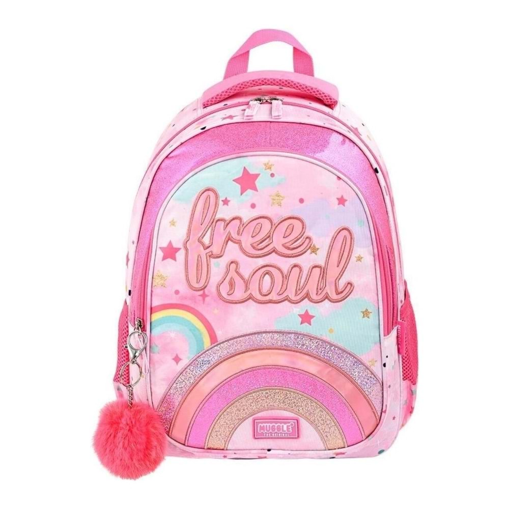 Muggle İlkokul Çantası Glitter Rainbow Koleksiyonu Mu-9060