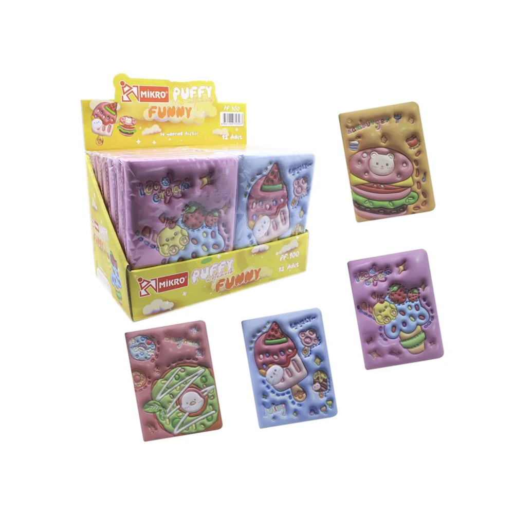 Mikro Not Defteri Puffy Funny PF-100 (1 Adet)