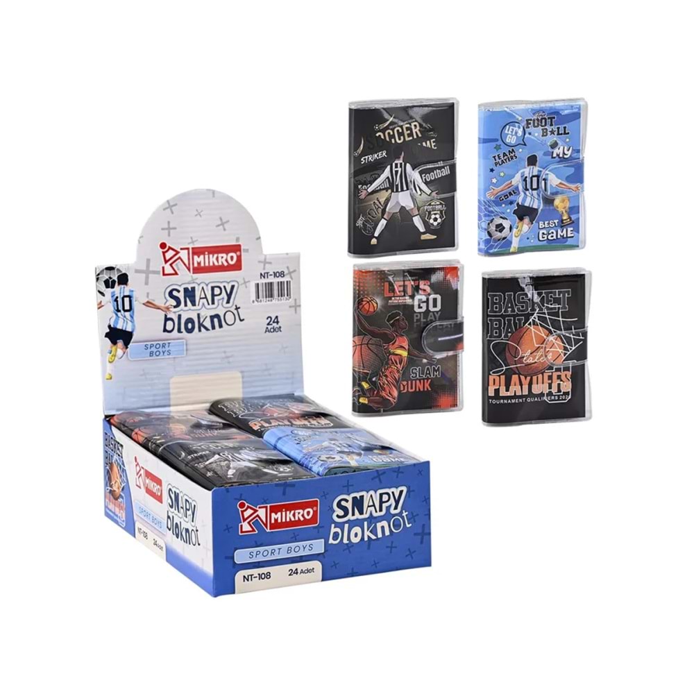 Mikro Not Defteri Sports Boy Nt-108 (1 Adet)