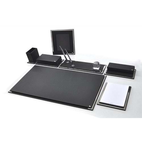 Tabac Sümen Takımı Krom Ve Deri Mat Siyah 865-11