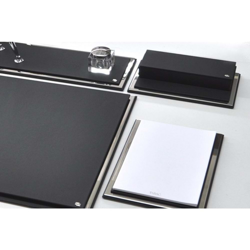 Tabac Sümen Takımı Krom Ve Deri Mat Siyah 865-11